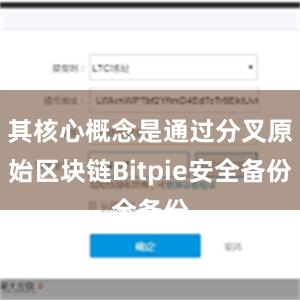 其核心概念是通过分叉原始区块链Bitpie安全备份